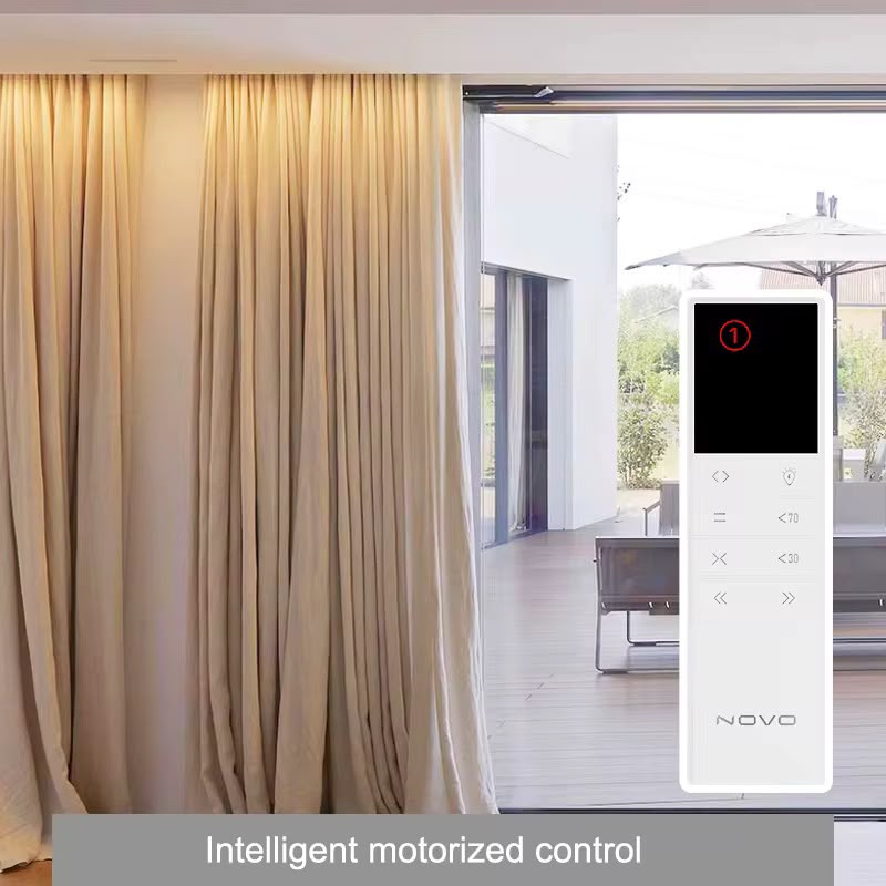 Motorised curtain rail system