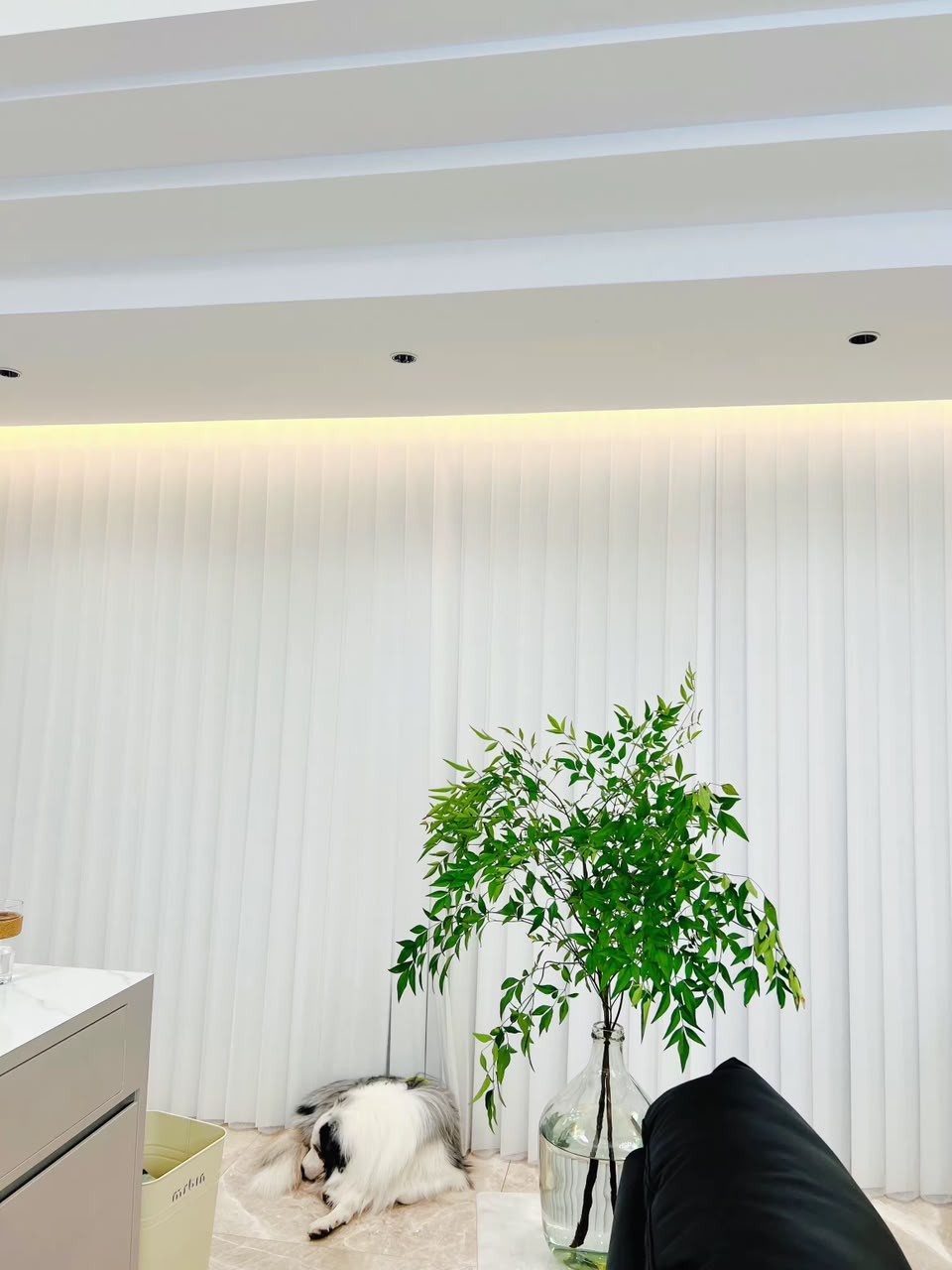 Motorised curtain rail system