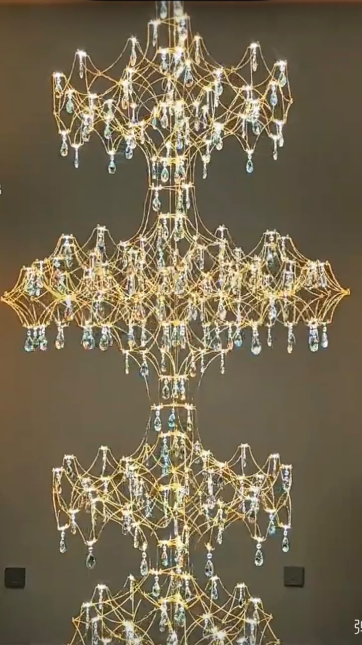 Luxury lighting and chandelier installation