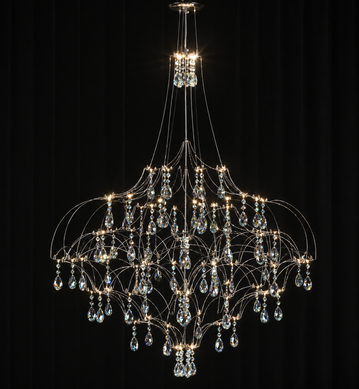 Luxury lighting and chandelier installation